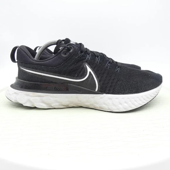 Nike React Infinity Run Flyknit 2 CT2357-002 Mens 12 Running Shoes Black Sneaker