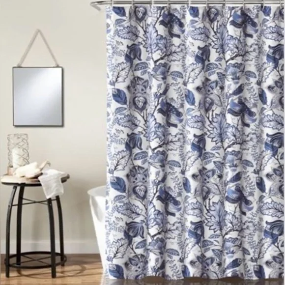 Lush Decor Cynthia Jacobean Shower Curtain 72x72”