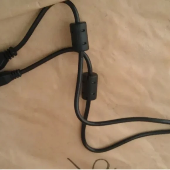2' USB A-B PRINTER CABLE 2 FT. ~ 2 FEET BLACK 2' W/FERRITE BEADS 24