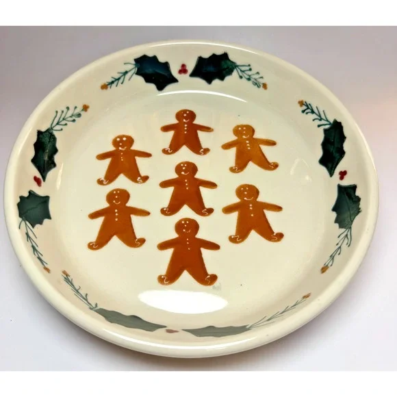 Hartstone USA Made Gingerbread Men Holly 9.5