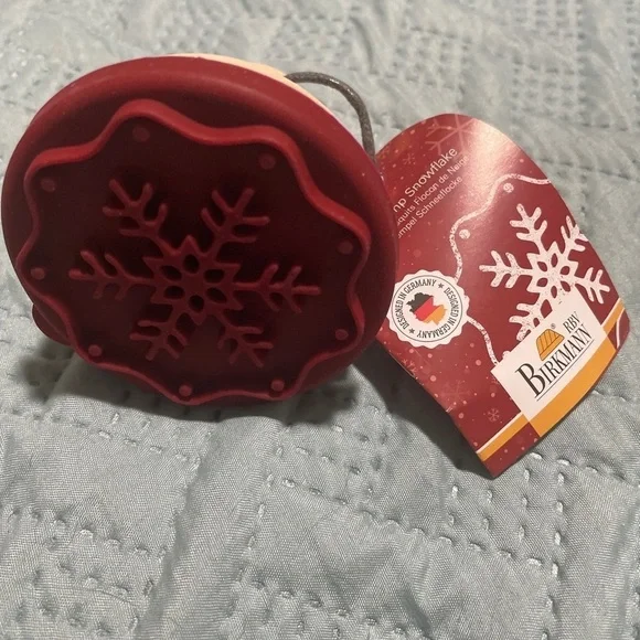 Birkmann Snowflake Christmas Winter Cookie Stamp NWT
