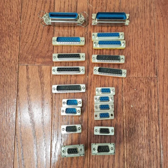 PC Connectors DB25 Female Male RS232 D-Sub 25 Pins