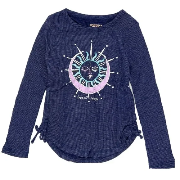 Justice girls graphic long sleeve, size 12