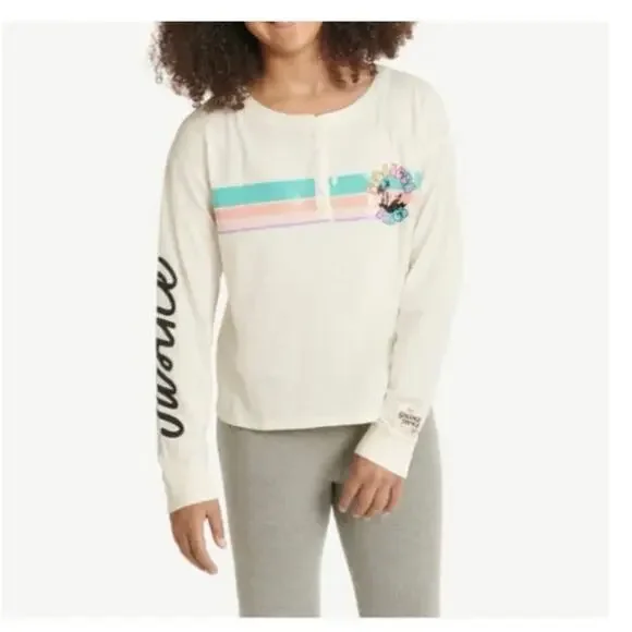 Stranger Things Girls Long Sleeve Top by Justice size Medium