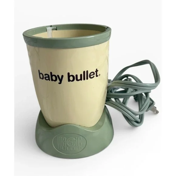 Magic Bullet Baby Bullet Food Blender Replacement Power Base Beige Green