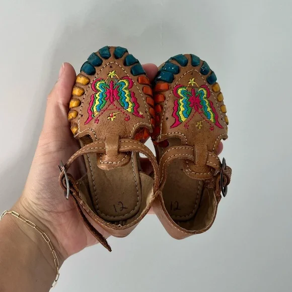 Colorful Huaraches Embroidered Infant Shoes