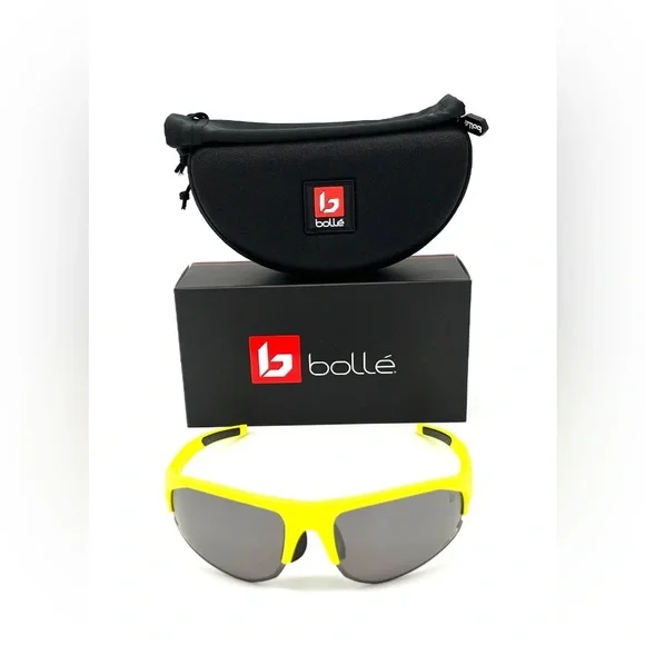 BOLLE BOLT 2.0 Acid Yellow Matte / Volt Gun Polarized 67mm Sunglasses