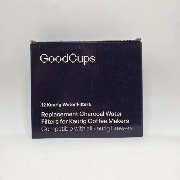 GoodCups‎ Water Filters 12 Pack White Charcoal Replacement Keurig Coffee Maker