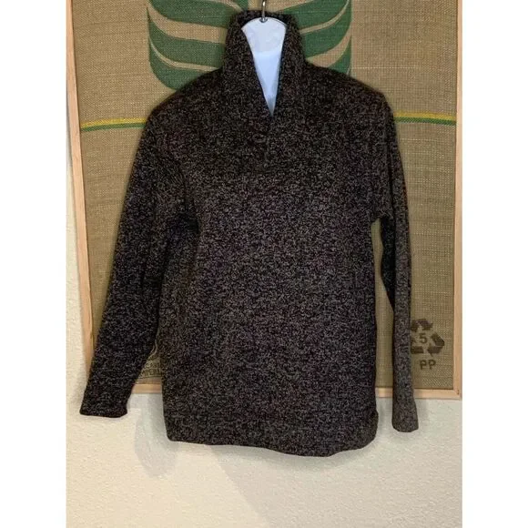 Old Navy Boys XL (14-16) Marled Knit Button Mock Neck Pullover Sweater