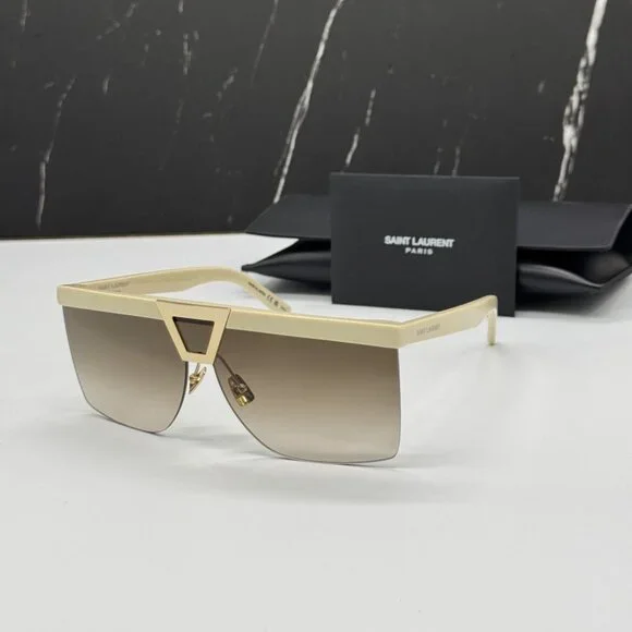 NEW SAINT LAURENT SL537 PALACE 002 UNISEX MASK SUNGLASSES SAINT LAURENT SL 537