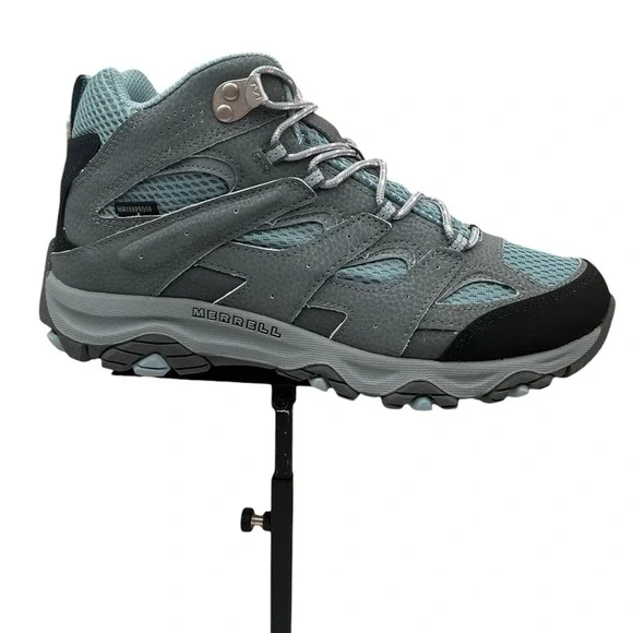 Merrell Youth Girls Moab 3 Waterproof Leather Hiking Shoe Size 7 Altitude Gray