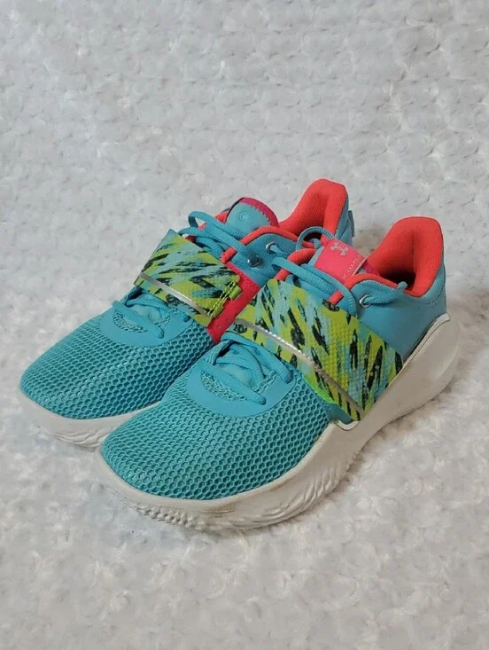 Under Armour Turquoise & Coral Women's Training Shoes