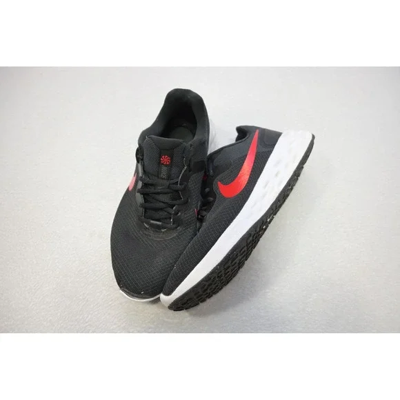 Nike Revolution 6 Next Nature Mens Size 9.5 Black Red DC3728-005 Running Shoe‎