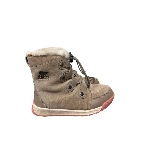 Sorel Youth Whitney II Joan Lace Waterproof Winter Boot Size 13 M