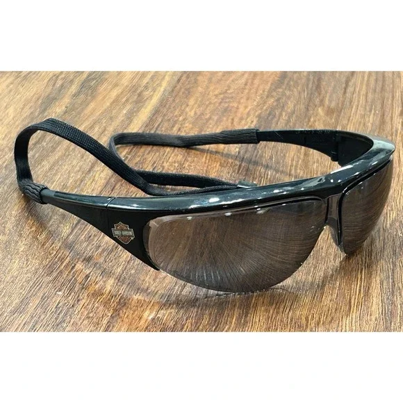 VINTAGE Harley Davidson HD004X DZ87 Sunglasses 102mm Black 2002