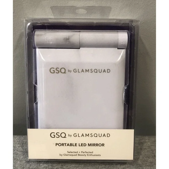 GSQ by Glam squad Portable LED Mirror 2x Magnify Small 3x3.5