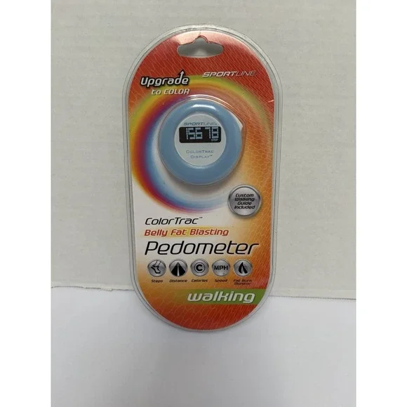 Sportline‎ COLORTRAC Walking Pedometer NEW In Package Belly Fat Blasting