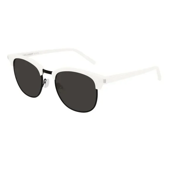 NWT SAINT LAURENT SUNGLASSES IVORY MEN EYEWEAR