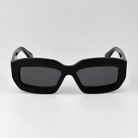 Off-White CHARLOTTE Men Sunglasses Black Rectangle Frame I Model OERI138 1007