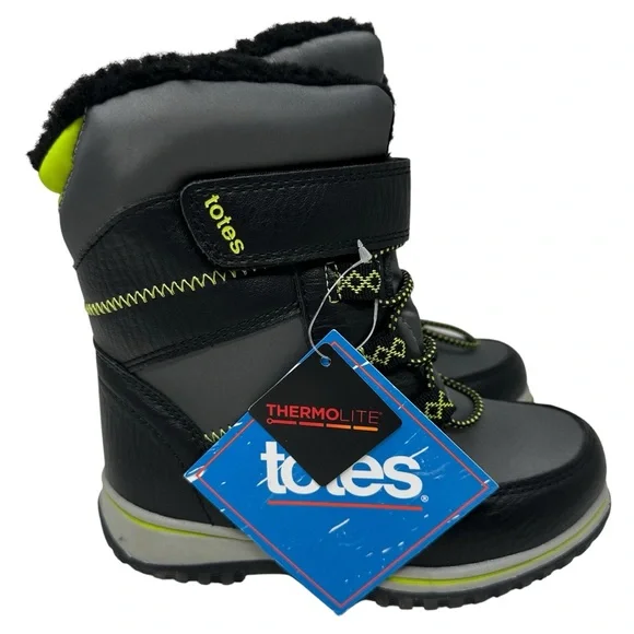 Totes Little Girls 12 Bailey Waterproof Insulated Winter Boots