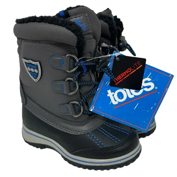 Totes Little Boys 8 David Waterproof Insulated Winter Snow Boots