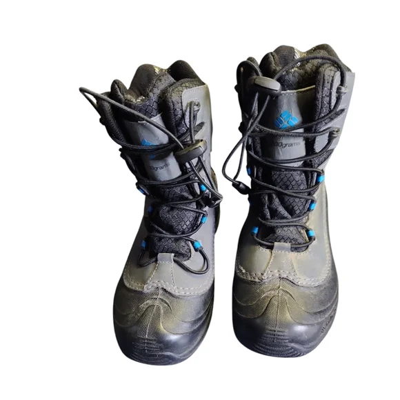 Columbia Gray and Blue Winter Boots Size 4