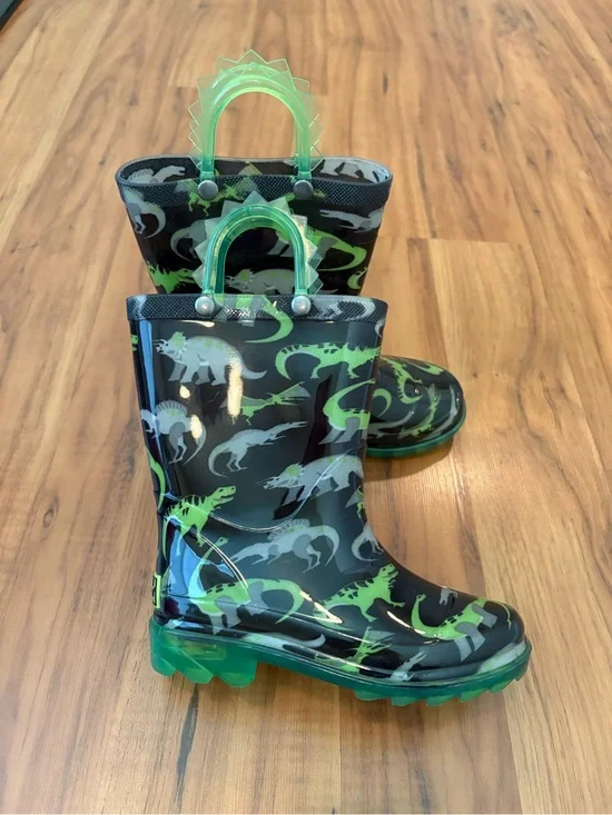 Western Chief Light-Up Dinosaur Rain Boots