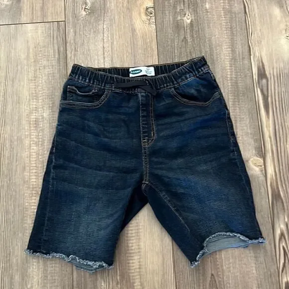 Old Navy Karate Slim Boys Denim Shorts With Raw Hem