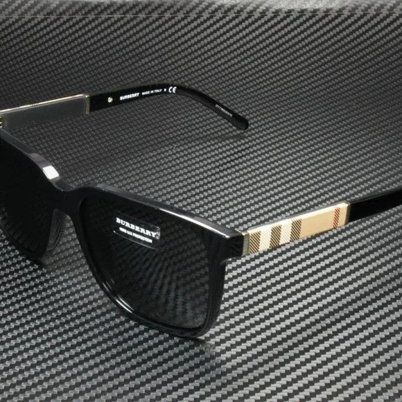 Men's Burberry Black Grey Sunglasses New