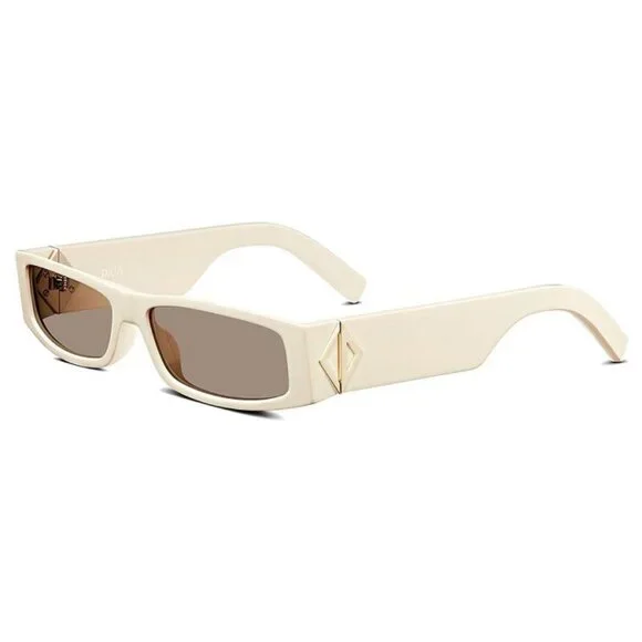 NEW DIOR IVORY SQUARE UNISEX SUNGLASSES