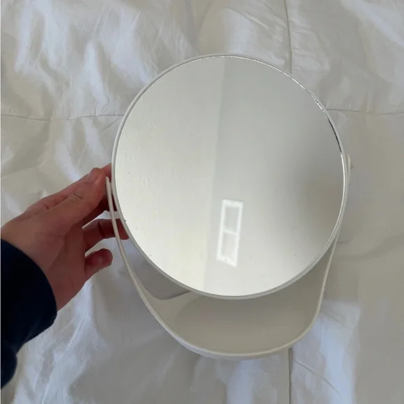 Room Essentials White Vanity Mirror - 360° Swivel Tabletop