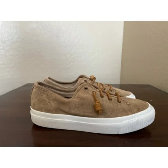 Sperry Top-Sider Womens Sky Sail Sneaker Shoes Brown STS80336 Lace Up Low Top 9M
