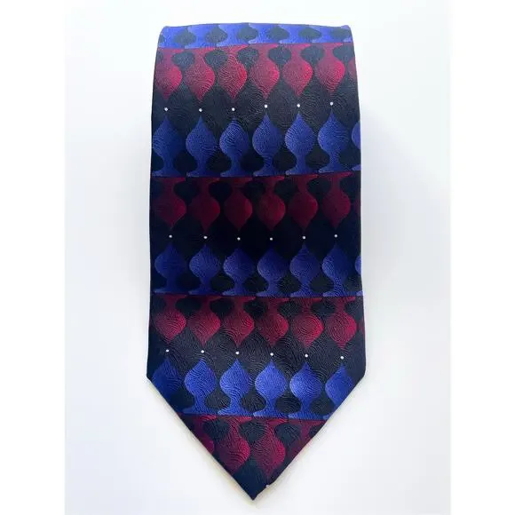 Men's Vintage Grateful Dead Ace Sixth Set Blue and Red Psychedelic Neck Tie