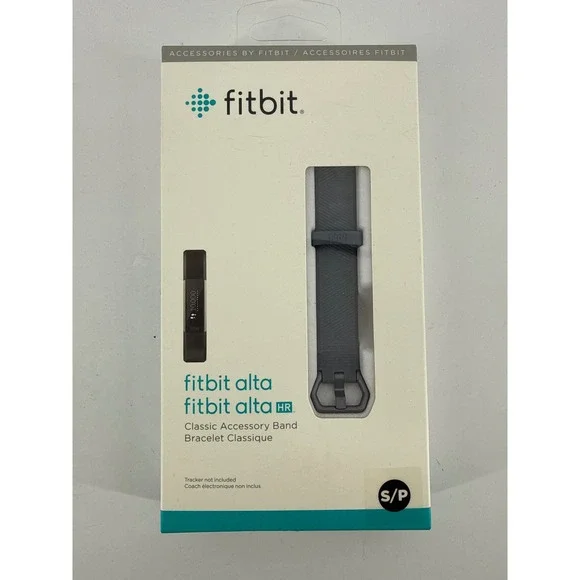Fitbit Alta Classic Accessory Band Small Medium Gray Tracker Not Included
