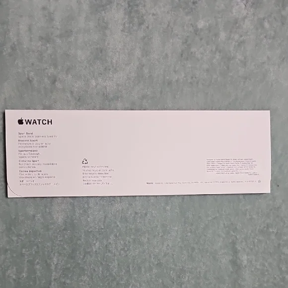Space Black Apple Watch Sport Band