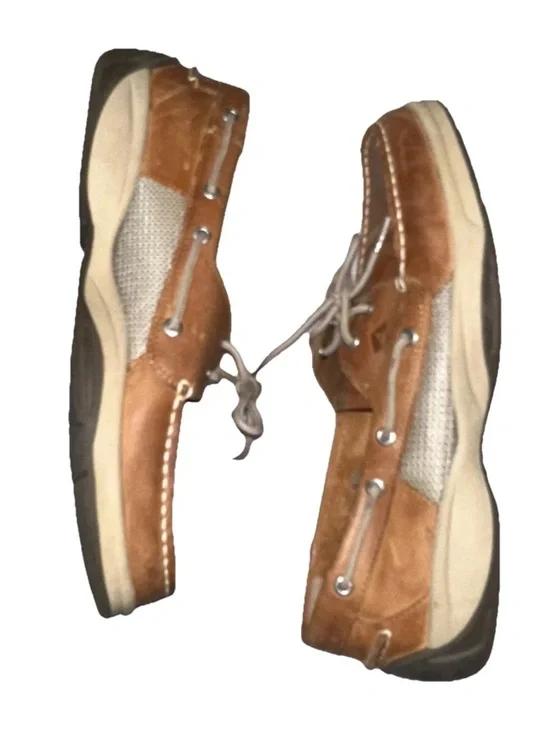 Sperry Top-Sider Surveyor Two Eyed Leather Boat Shoes Men's Sz 12 Classic Preppy