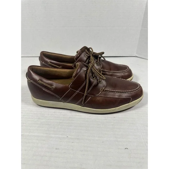 FootJoy Contour Casual Brown Leather Spikeless Golf Shoes Mens 11.5 M‎ 54332