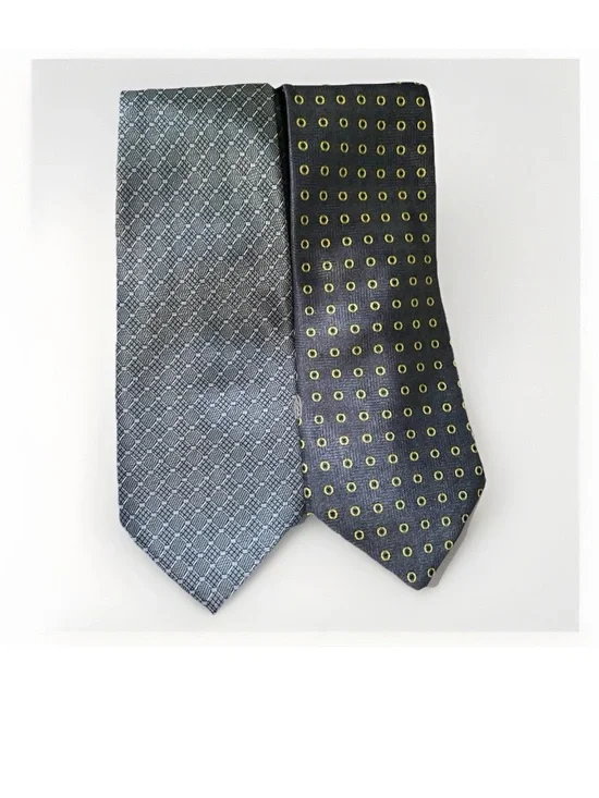 Umo Lorenzo Men’s Classic Polyester Necktie Set of 2