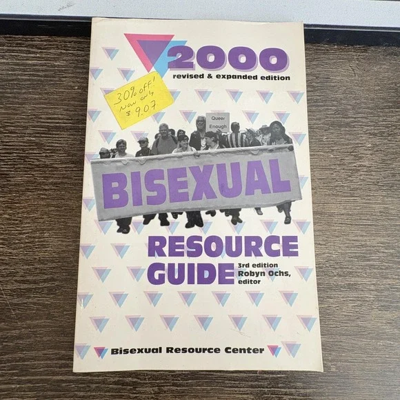 2000 Bisexual Resource Guide Robyn Ochs LGBTQ‎ Politics Paperback Softcover Book