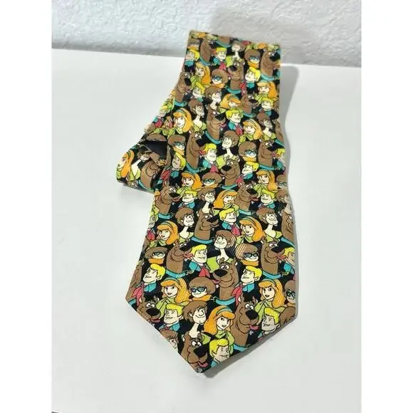 Vintage Cartoon Network Scooby-Doo Mens Tie Scooby Velma Shaggy Daphne Fred 57