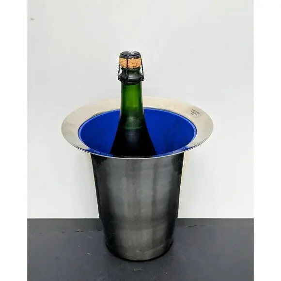 Hagberg Vintage Champagne Bucket Wine Chiller Stainless Steel Scandinavian