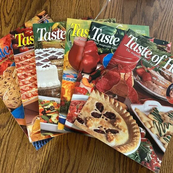 Vintage/Collector 2001 (6) Taste of Home Cooking Magazines