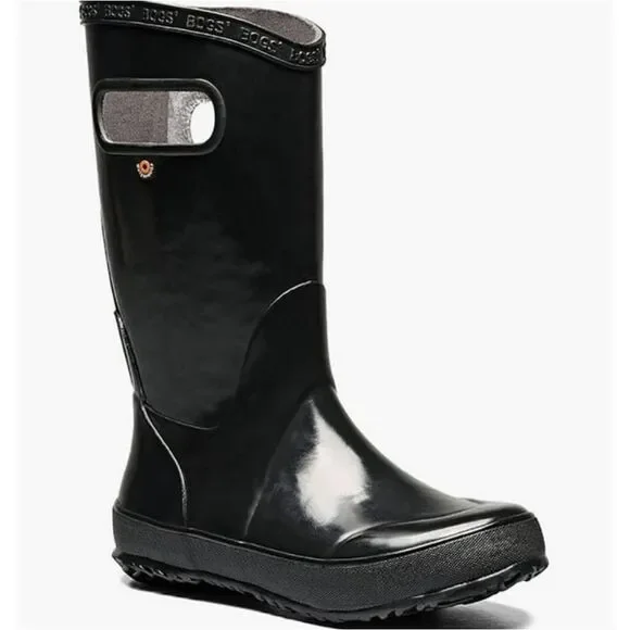 (S-4201) BOGS Unisex Kids' Rainboot Solid Lightweight Waterproof Boots Sz 2