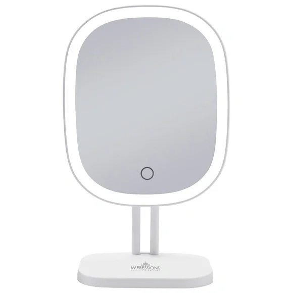 New in box Impressions Touch Highlight LED makeup mirror white