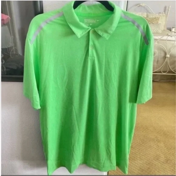 Brand New Men's Green Nike Dri-Fit Golf Tour Performance Polo Size Large