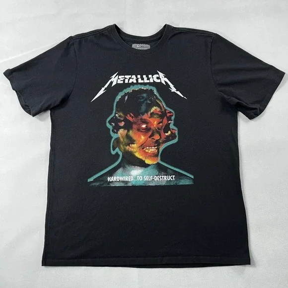 Metallica Shirt Youth XL Black Nike Hardwired To Self Destruct‎ Tour 2017