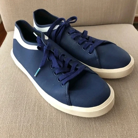 Native Mens 6.5 Monte Carlo Navy Lace Up Waterproof Shoes Sneakers Beach‎ Pool