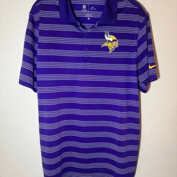 Nike Dri-FIT Minnesota Vikings Polo Shirt Size M