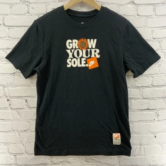 Nike Tee Mens Sz S Grow Your‎ Sole Black