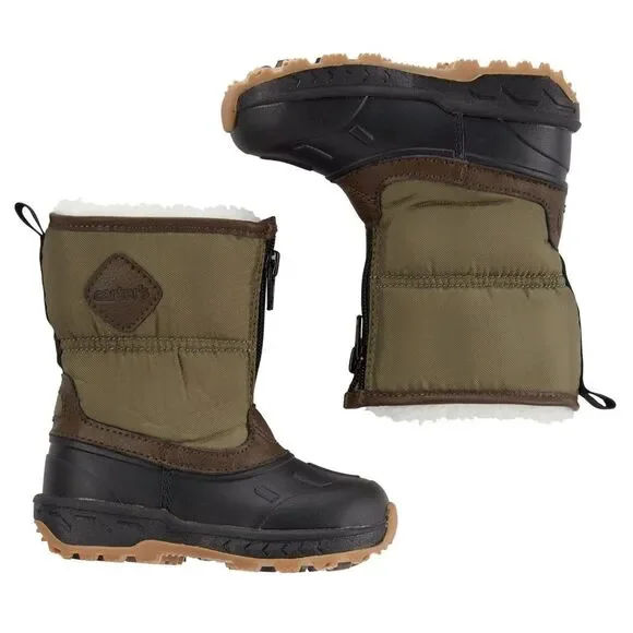 Carter's Kids' Black and Brown Winter Boots